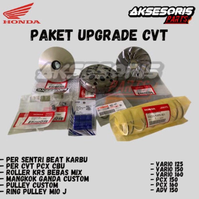PAKET UPGRADE CVT PCX ADV 150 160 VARIO 125 150 160 Rumah Kopling PER CVT