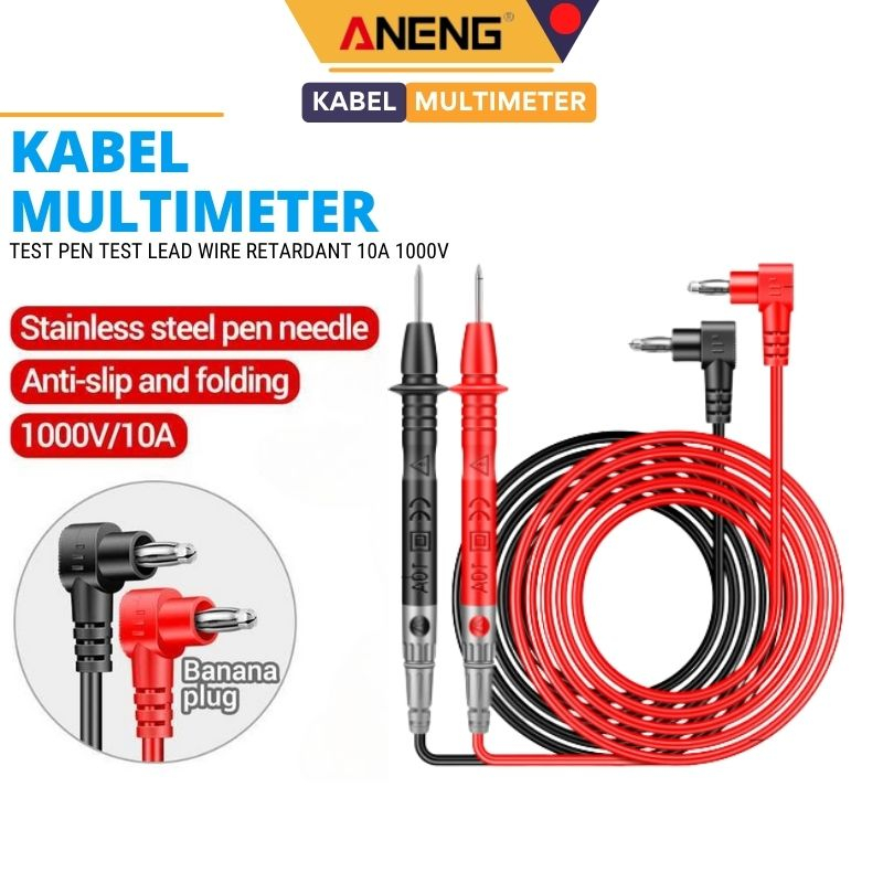 ANENG Kabel Multimeter Test Pen Test Lead Wire Retardant 10A 1000V PT840 Kabel Pengukur Multimeter Profesional