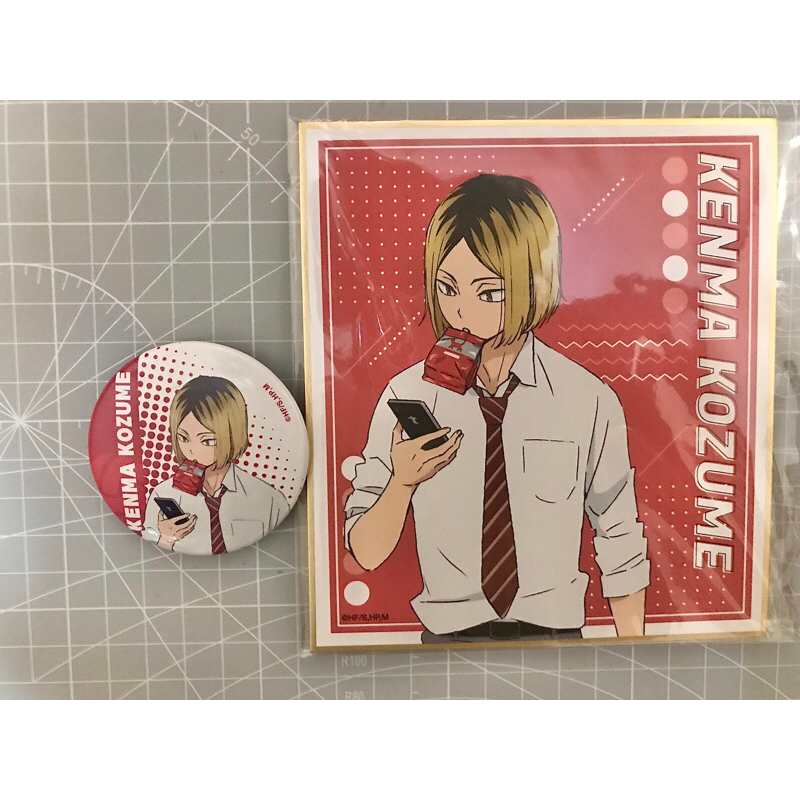 shikishi kenma postcard kenma badge haikyuu lunch break kenma kozume OFFICIAL (BACA DESKRIPSI)