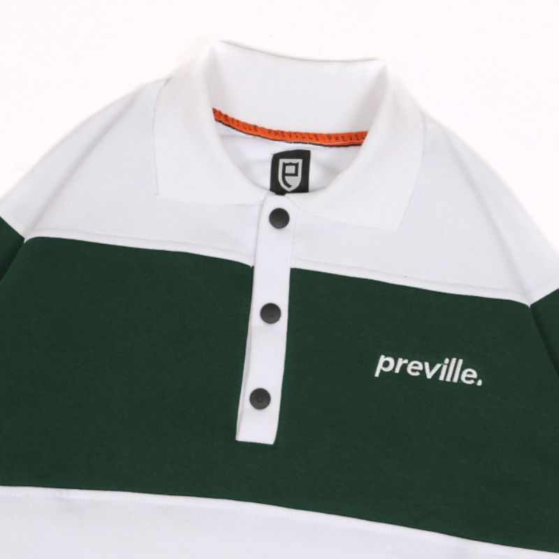 SWEATER RUGBY VINTAGE PREVILLE GREEN