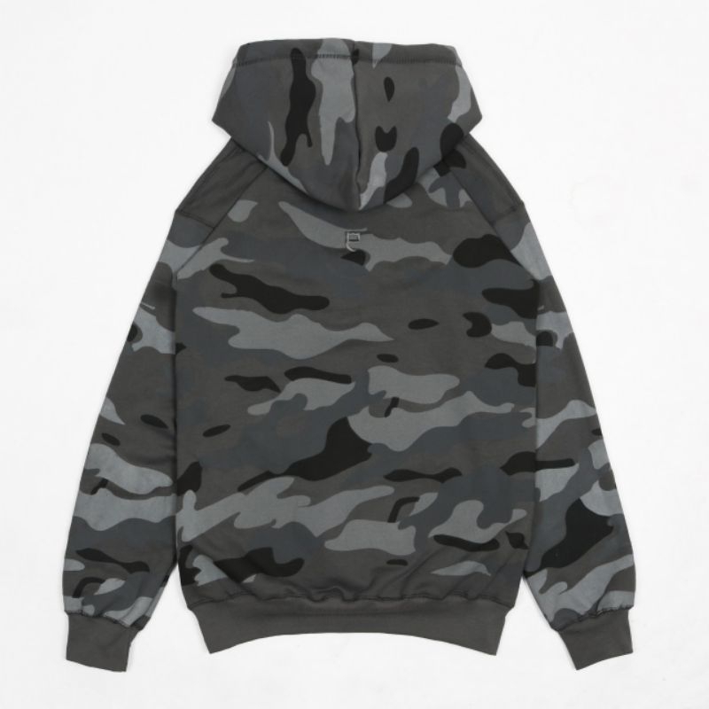 SWEATER HOODIE PREVILLE SUBSCRIPT CAMO GREY