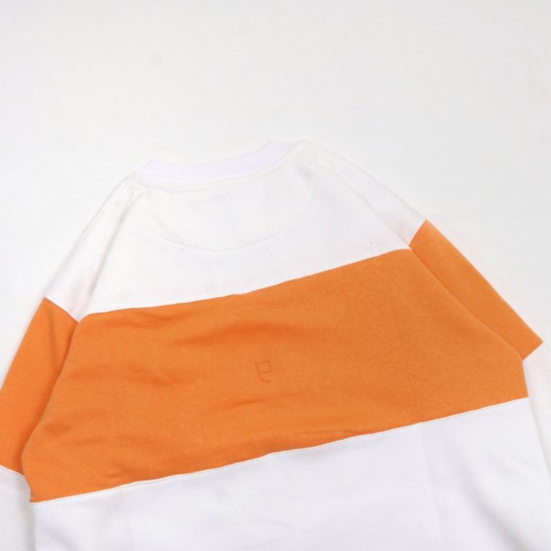 SWEATER RUGBY VINTAGE PREVILLE FLOCKING ORANGE