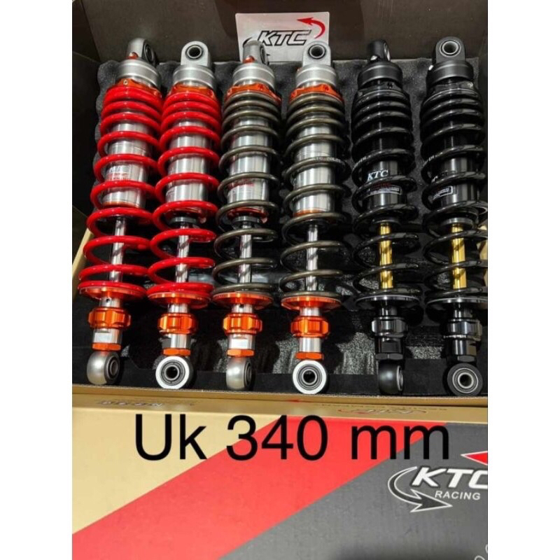 SHOCK BREAKER KTC RACING RAZOR PRO 280MM 320MM 340MM NON TABUNG ORIGINAL DOUBLE SHOCK STEERING DUMPER SHOCKBREAKER MATIC BEBEK RX KING TIGER MEGA PRO SUPRA 125 SUPRA FIT CB100 W175 VERSA JUPITER Z VEGA R CRYPTO GL PRO KIRANA KHARISMA REVO