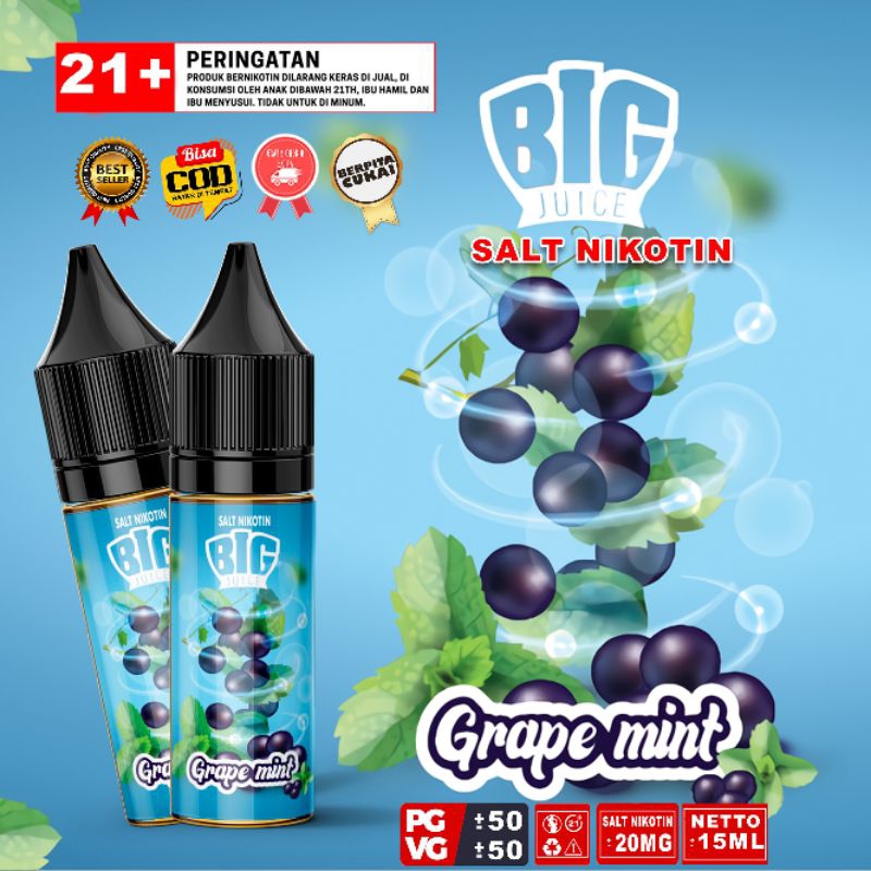 PROMO LIQUID SALT NIC 20MG RASA GRAPE MINT