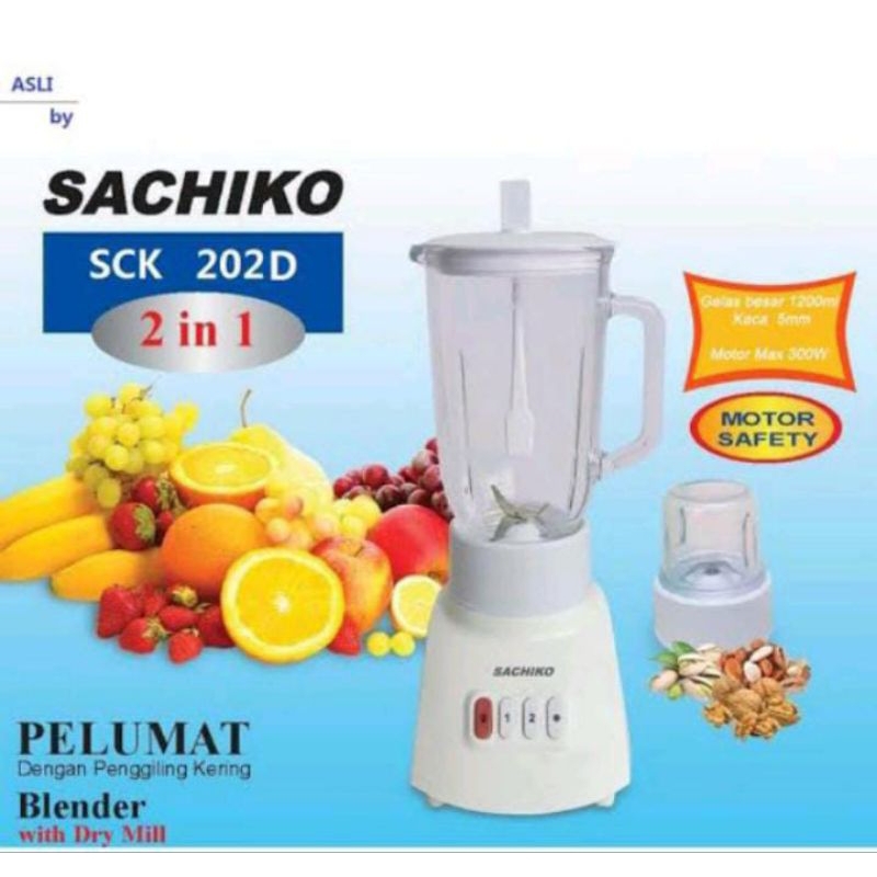 Blender Sachiko 2in1 gelas kaca