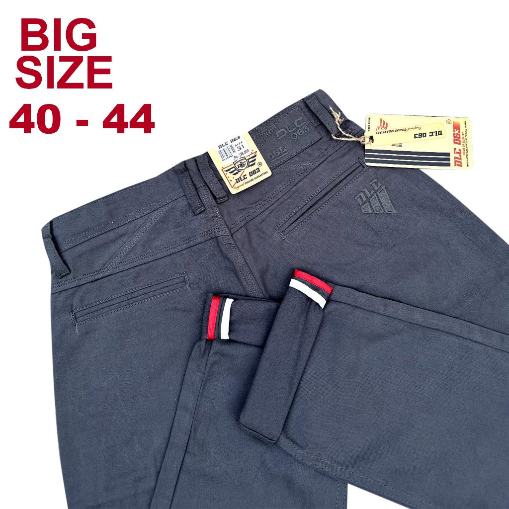 Big Size Jumbo 39 - 44 / Celana Pria kualitas Cardinal original DLC 063 Celana Kanvas Panjang Standar