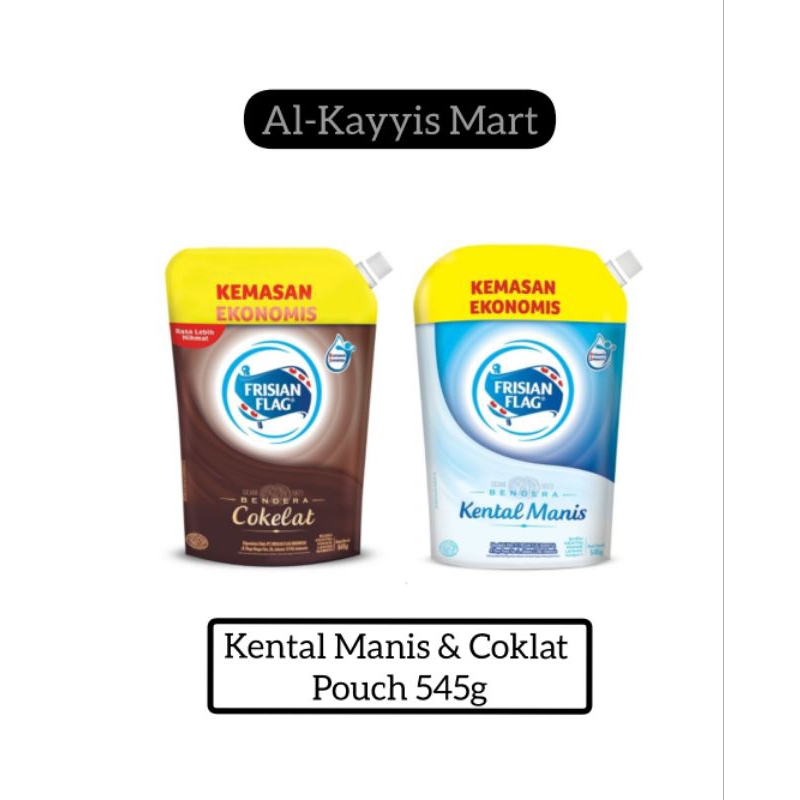 

TERMURAH | Frisian flag kental manis pouch 545g & 280g - Sachet 40g - Kaleng 370g Bendera kental manis, coklat & full cream gold