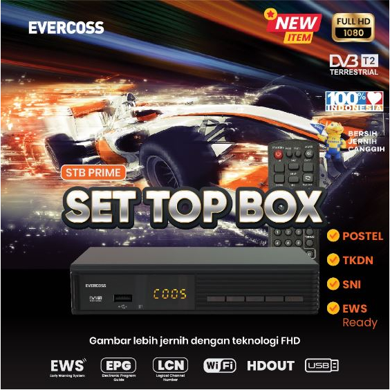 stb set top box tv digital DVB T2 POLYTRON PDV 600T2 - PDV 620T2 original,segel dan garansi 1 tahun