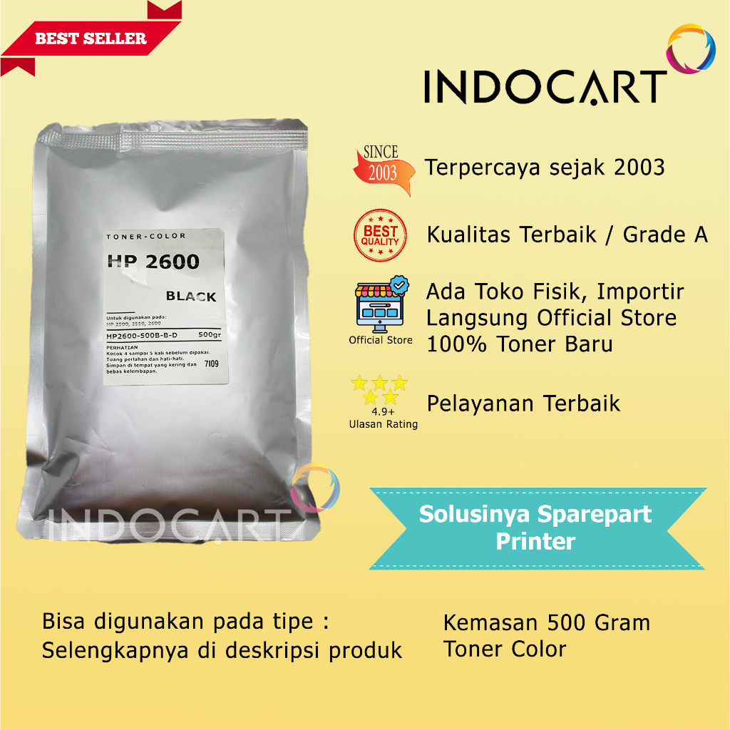 Serbuk Toner Warna Mitsubishi-HP 124A 121A 122A 308A 309A 311A-500gr