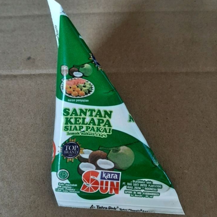 

Santan cair siap pakai, sun kara 65ml