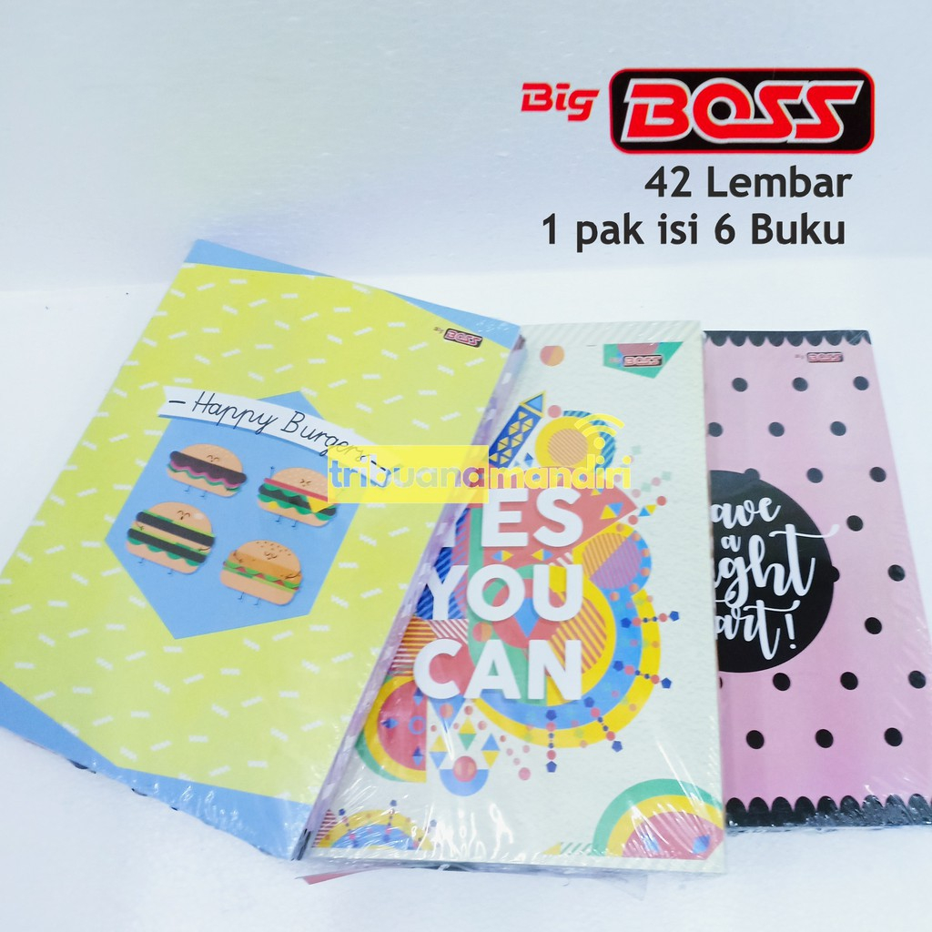 

BUKU TULIS BIGBOSS ISI 42 Lembar