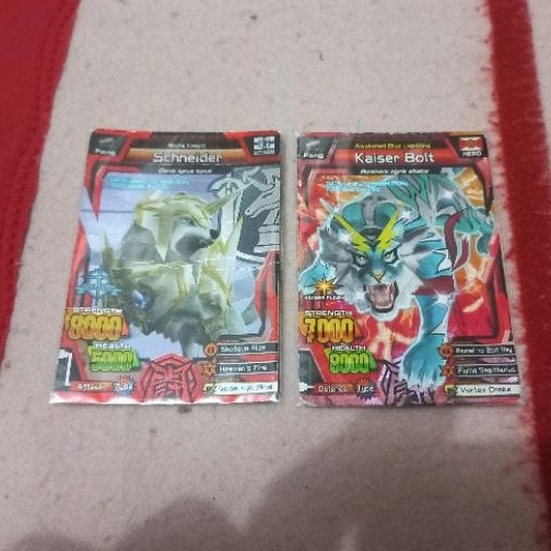 kartu kaiser bolt + schneider + lord hippo king kw animal kaiser ultra rare original