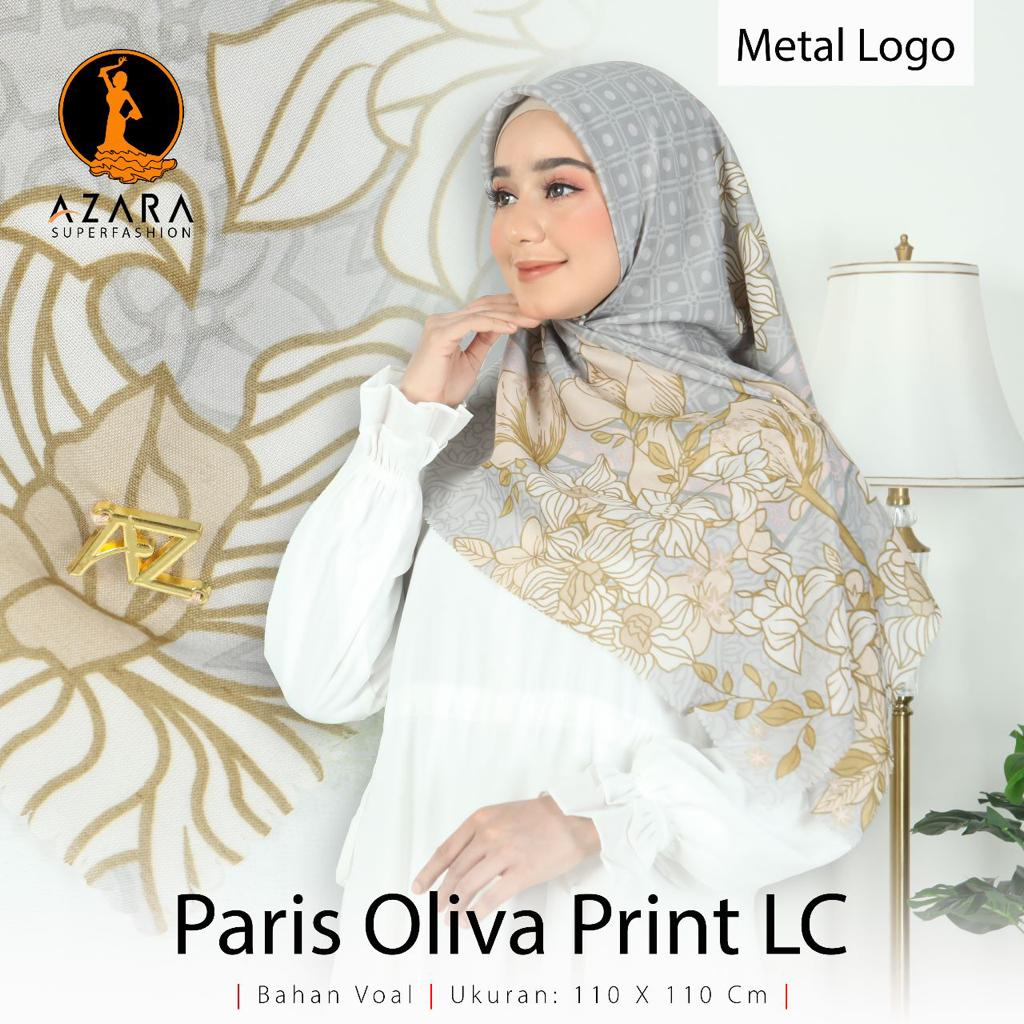 Hijab Segiempat Paris Olivia Motif Lasercut Kerudung Segiemapt Voal Original by Azara Termurah dan Terlaris Nayla Hija'b