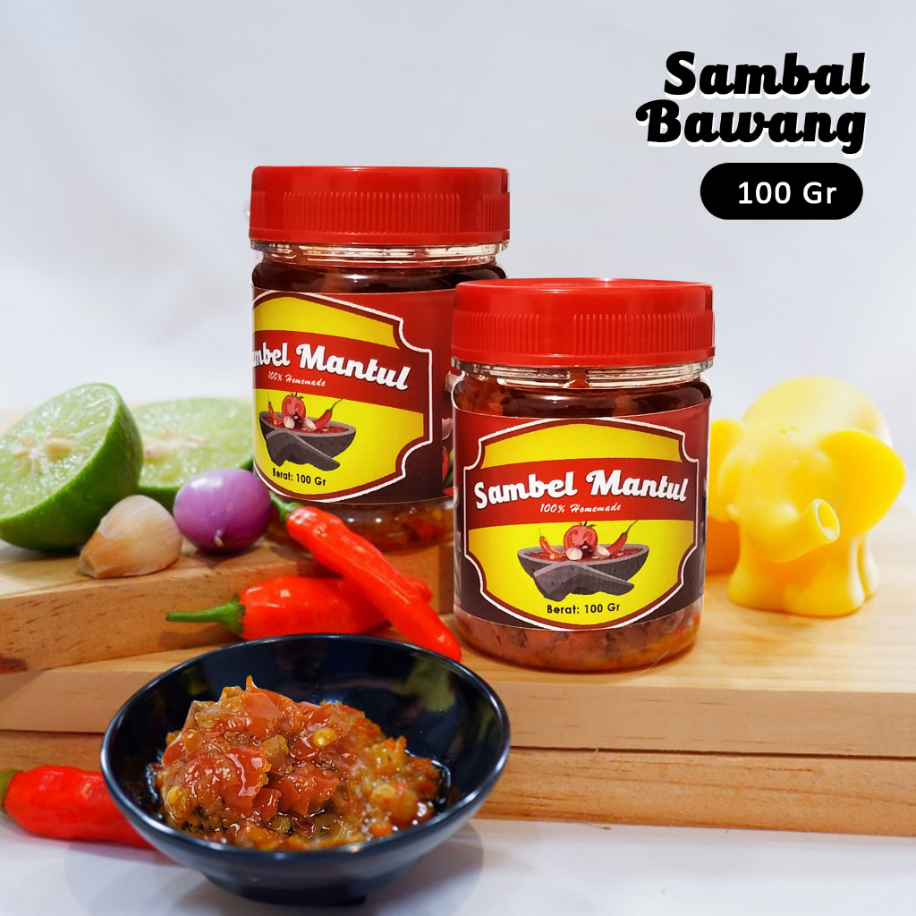 Sambal bawang mantul pedas gurih sambal homemade sambal bawang 100gr