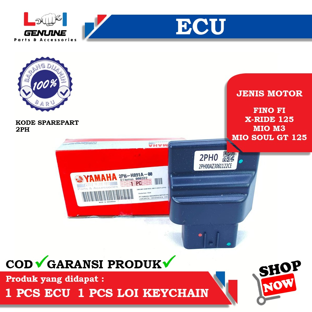 -LOI- ECM ECU CDI ASSY PGM FI MIO M3 MIO Z FINO FI 125 XRIDE 125 SOUL GT 125 2PH