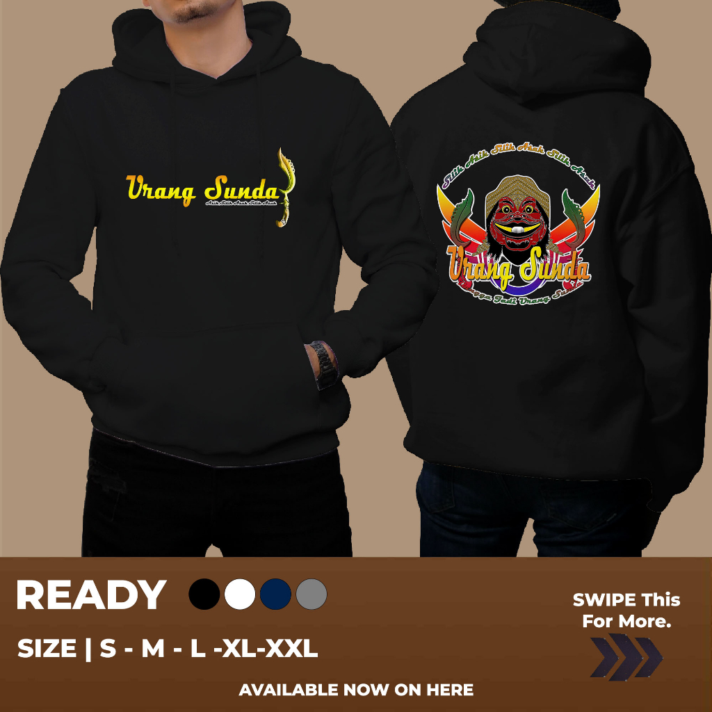 HOODIE Urang Sunda Silih Asih Cepot Pride Bangga Jadi Orang Sunda KEREN BANGET UNTUK PRIA