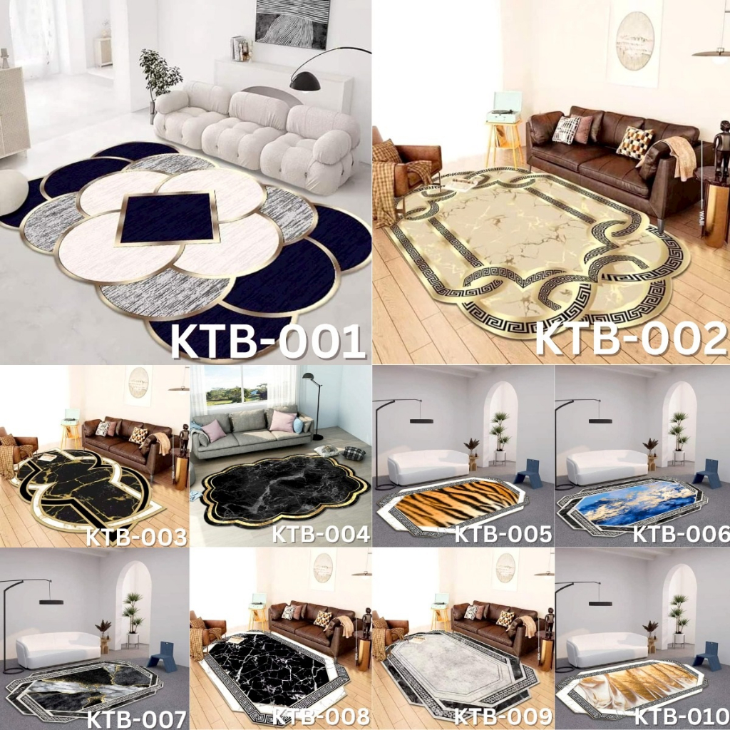 NEW KARPET LANTAI TURKEY ukuran 140x200cm l Dekoraku