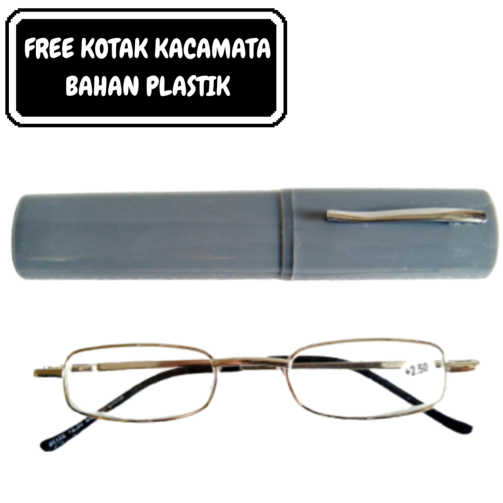 Kacamata Baca free kotak Kaca mata lensa plus Reading glasses tipe 0108