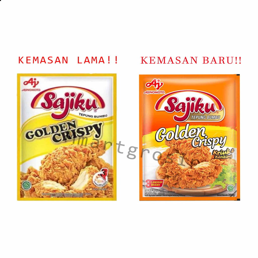 Sajiku Ajinomoto / Tepung Bumbu / Golden Crispy / 200gr