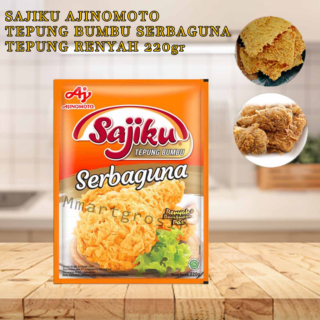 Sajiku Ajinomoto / Tepung Bumbu / Tepung Renyah Serbaguna / 220gr