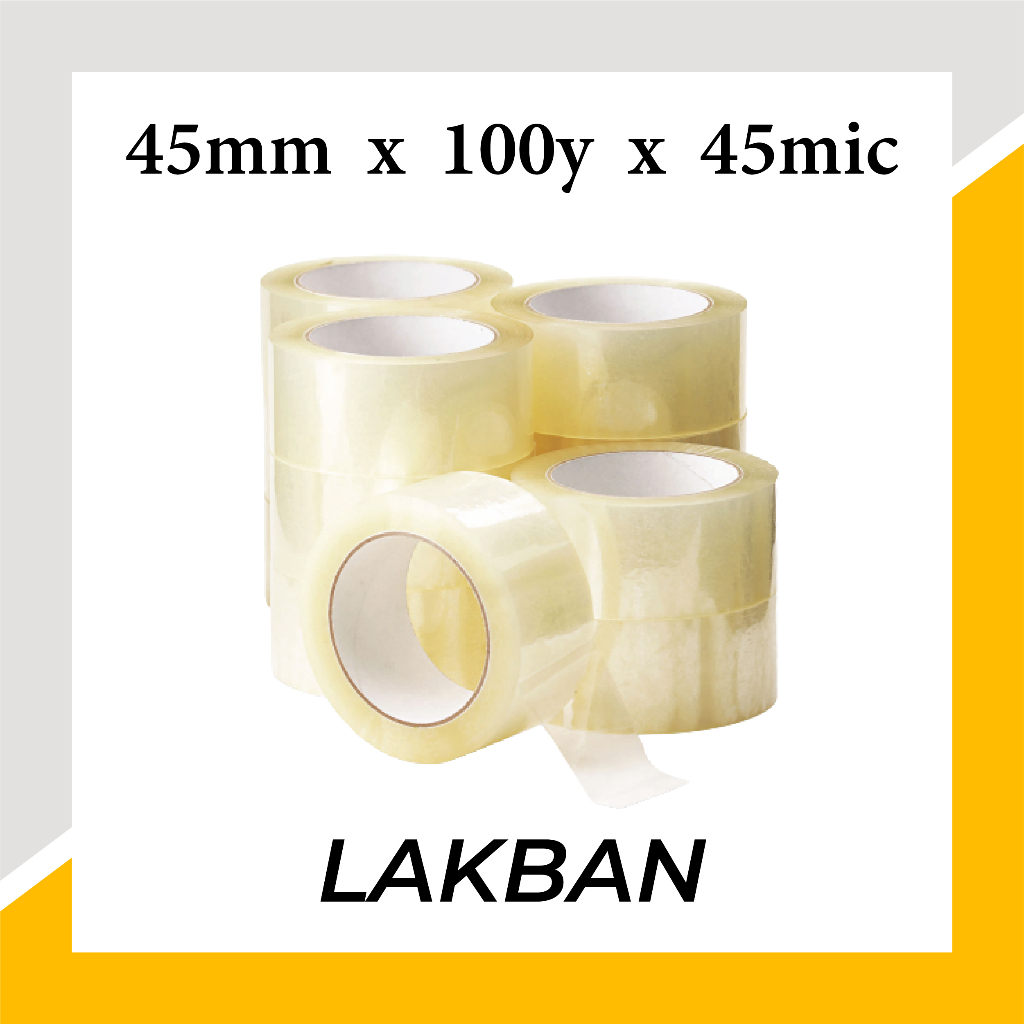 

Lakban Bening 45mm x 100 Yard | Cuan | Tape Promo - Murah