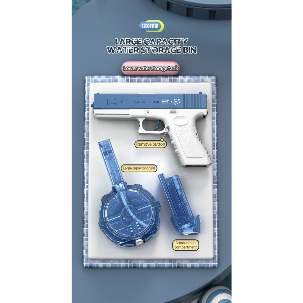 Mainan pistol air elektrik modern, Electric continuous water gun