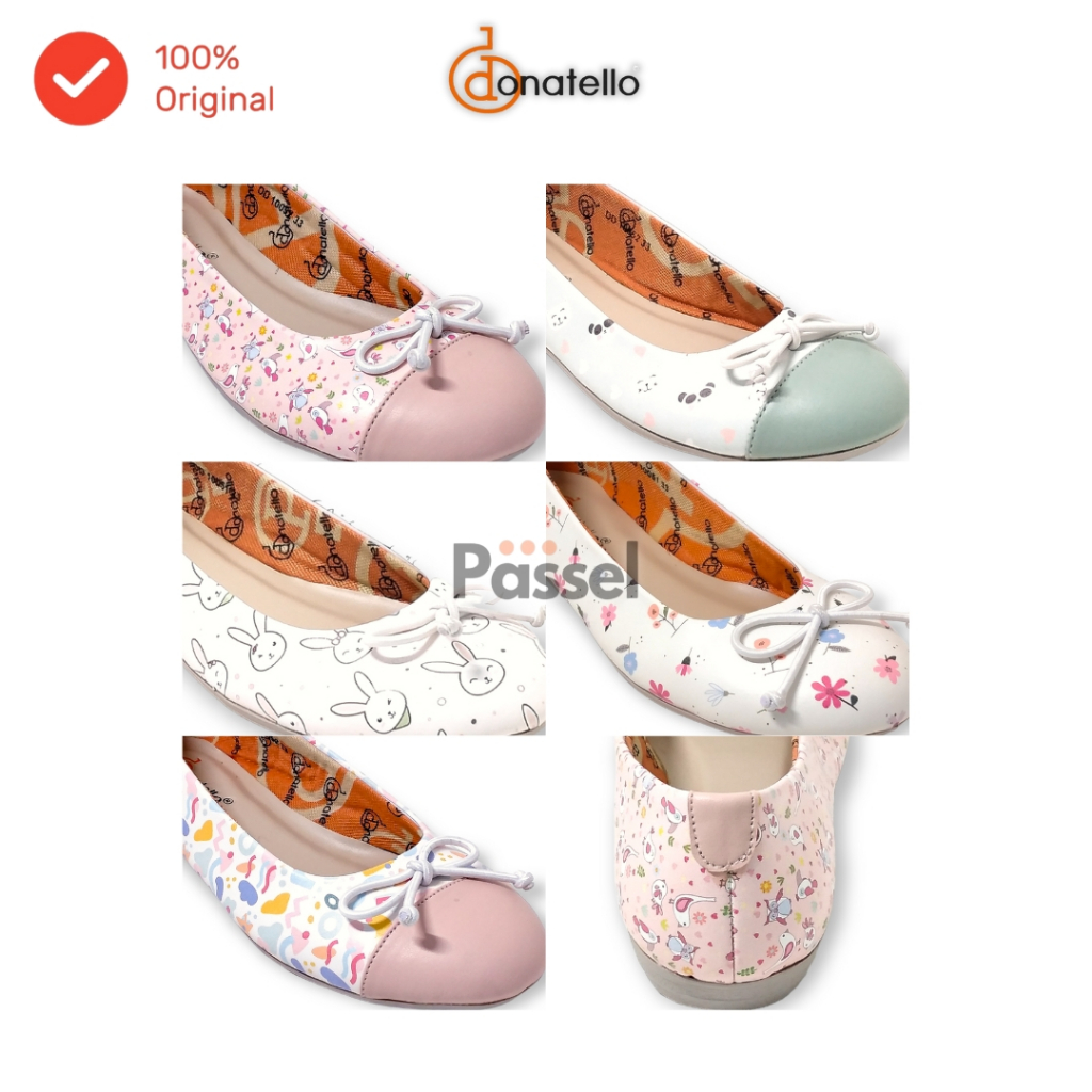 Donatello Sz. 31-35 Pointed Toe Flat / Sepatu Anak Perempuan Slip On Flat Shoes | DD10051 / DD10052