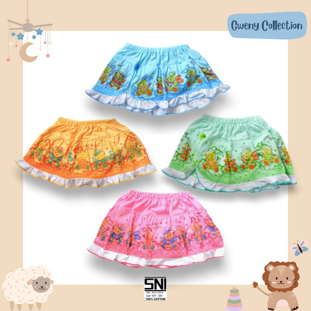 CELANA ROK BAYI RUFFLE CELANA ROK ANAK MURAH (ED)