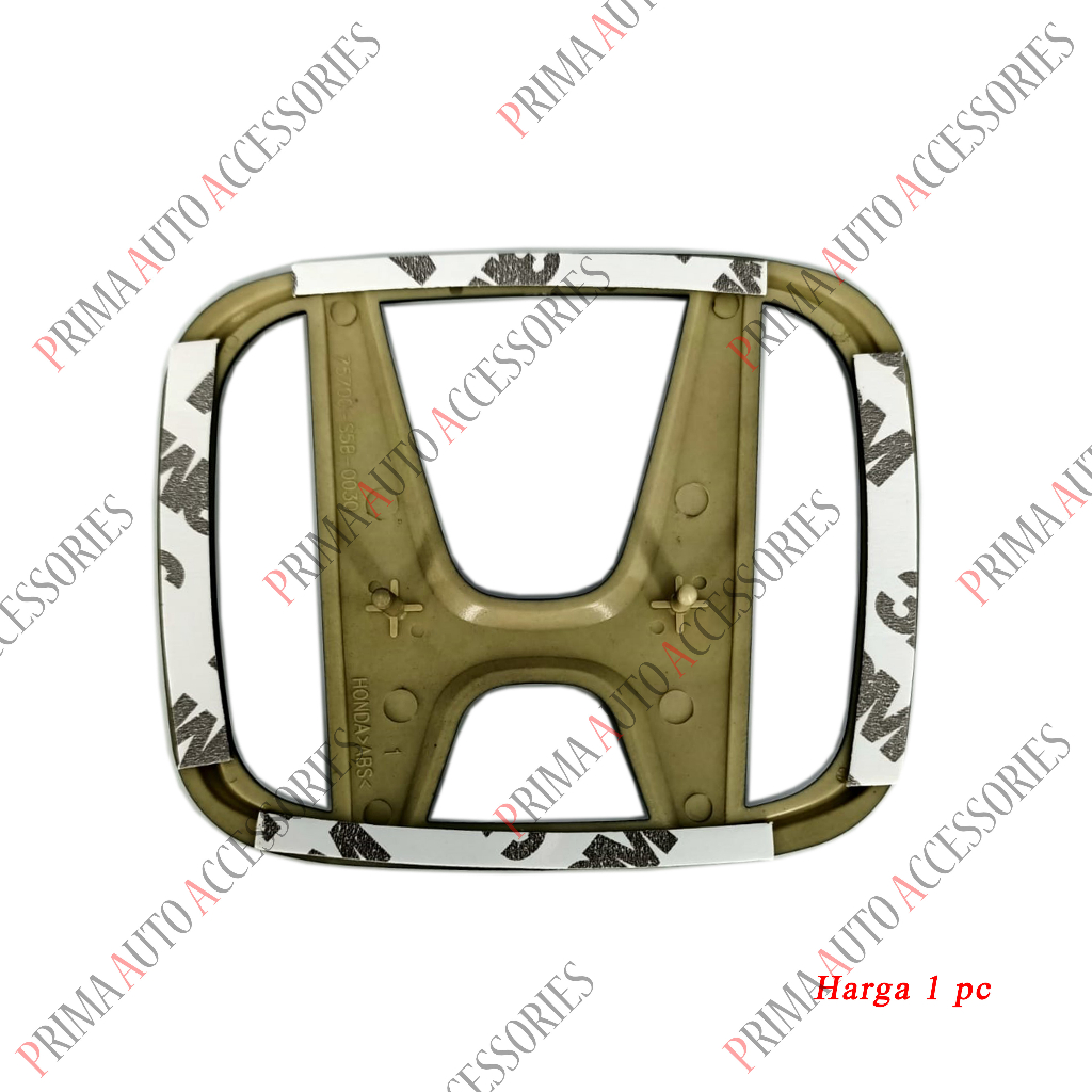 Emblem Mobil Logo HONDA BRIO ALL NEW 2018 - 2023 Hitam Glossy (Belakang)