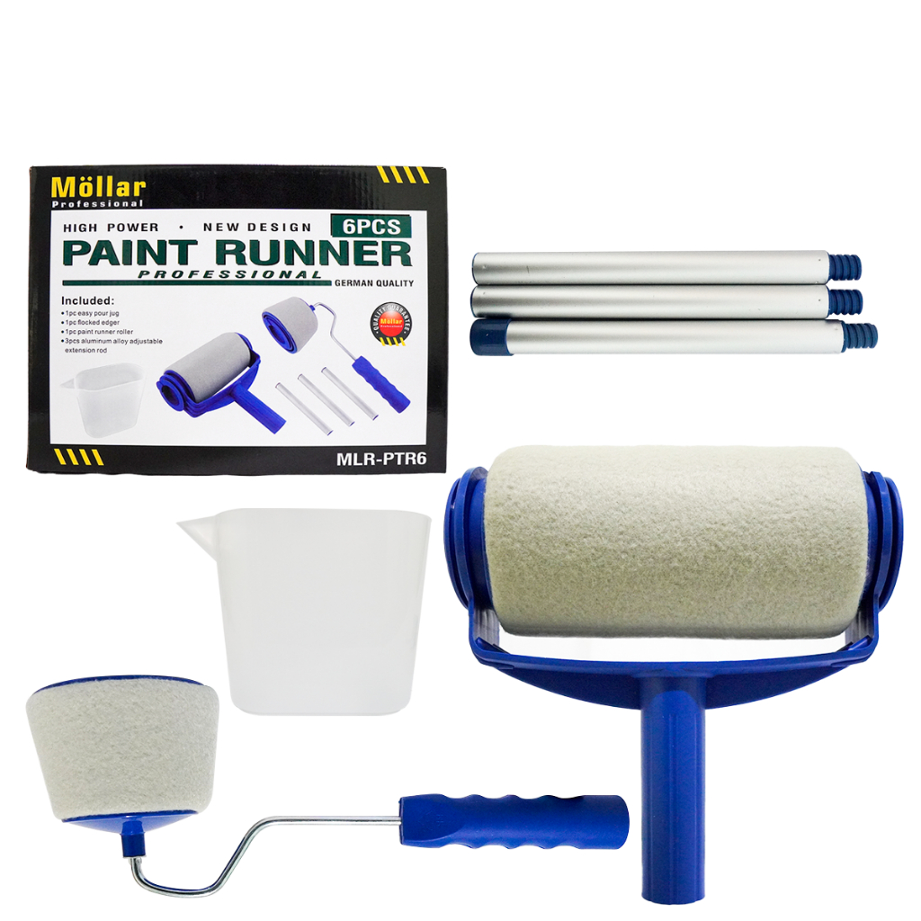 MOLLAR PTR6 Kuas Cat Dinding Rumah Paint Roller Tool Kit Pintar Facil Original