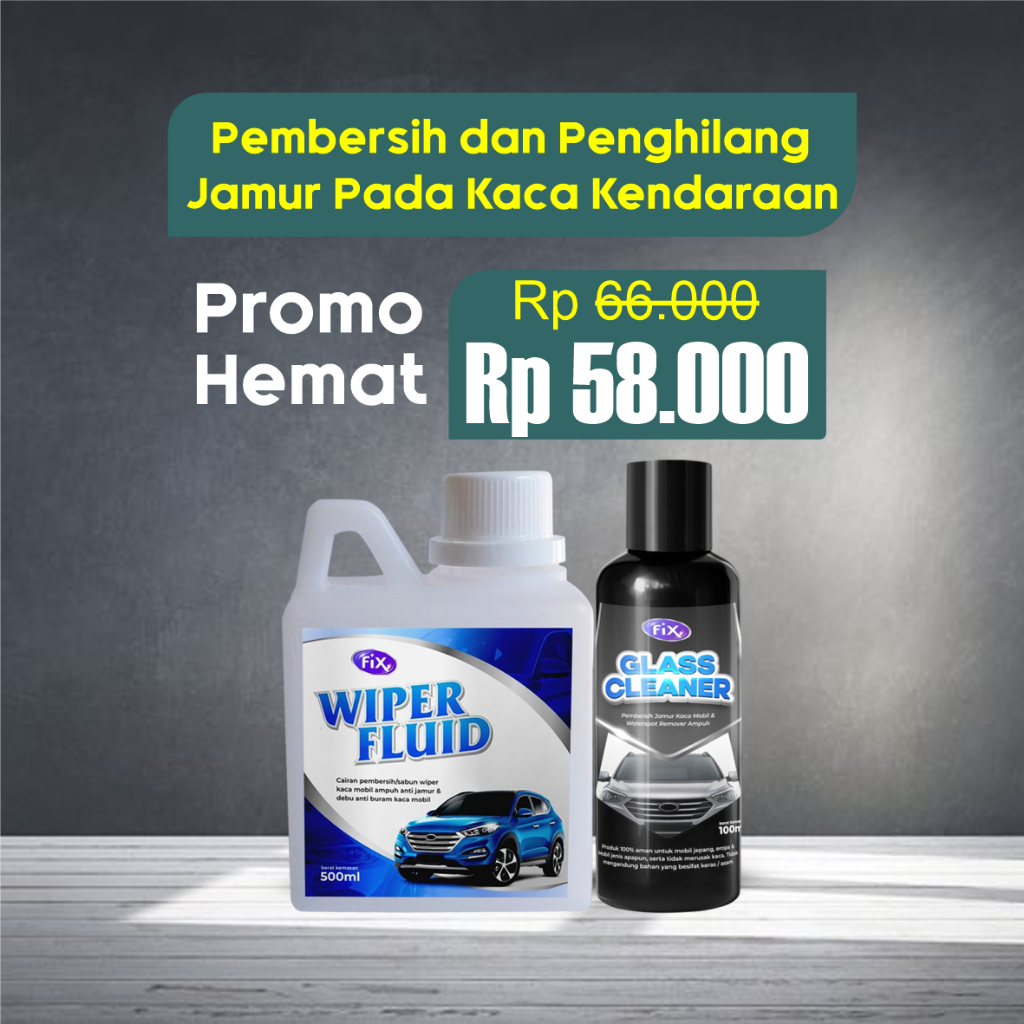 Paket Perawatan Kaca pembersih Wiper Mobil dan Penghilang Jamur Kaca Mobil / Spion Ampuh Bergaransi