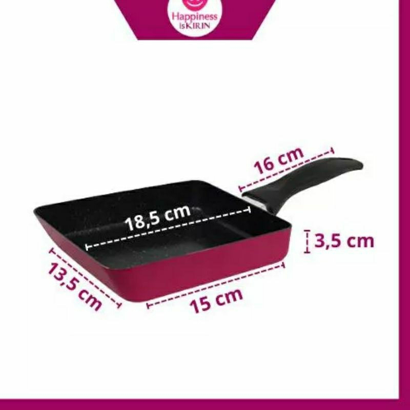 KIRIN EGG PAN 18cm LADO-LADO SERIES GRILL PAN EGG PAN TEFLON CLASSIC