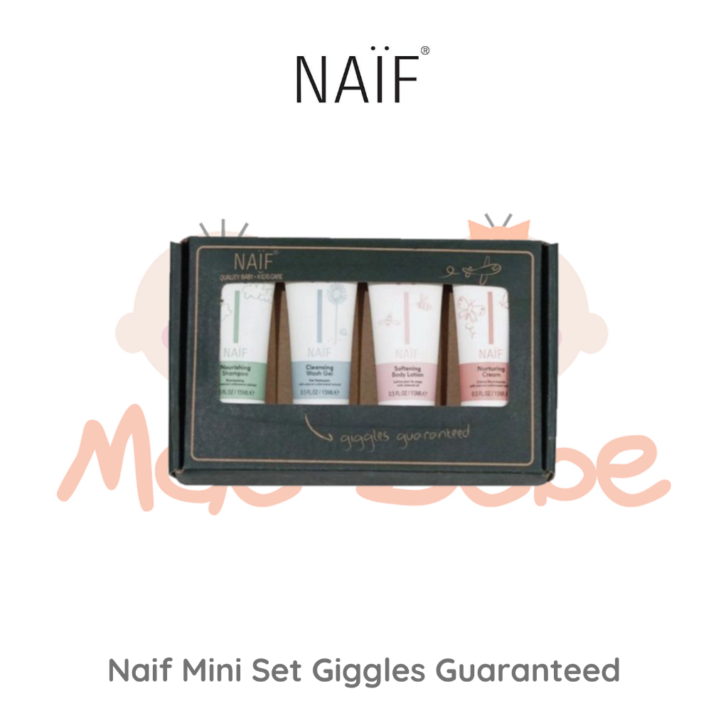 [PROMO BELI 2 FREE NAIF FACE SCRUB] Naif Mini Set Giggles Guaranteed