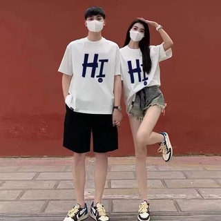 Kaos Baju Raglan Wanita Letters HI Kaos korean style Wanita Baju Atasan Wanita Baju Oversize Ootd