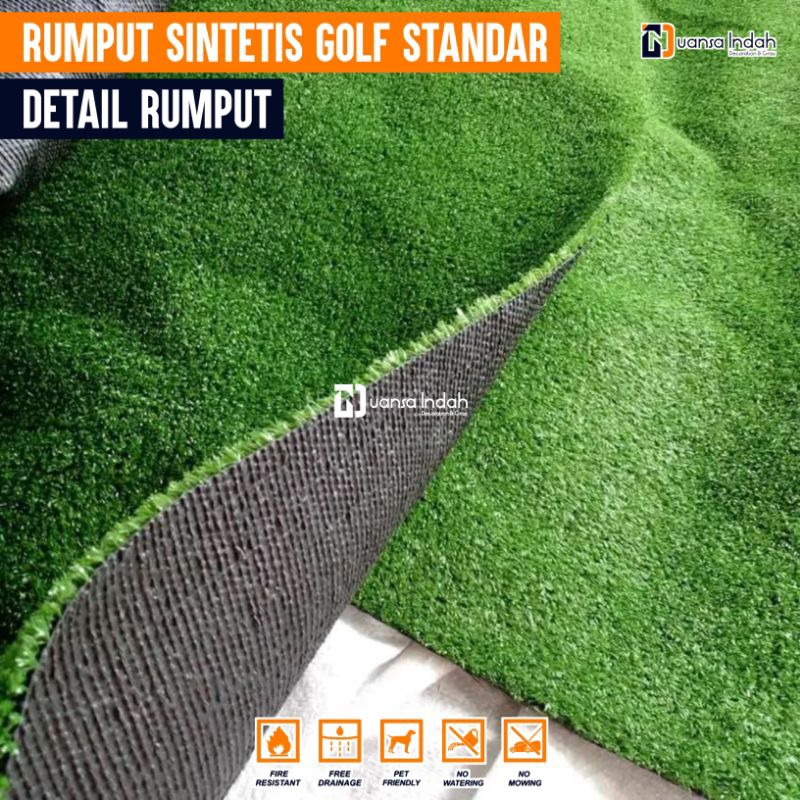 RUMPUT SINTETIS GOLF STANDAR UKURAN 100x350 CM
