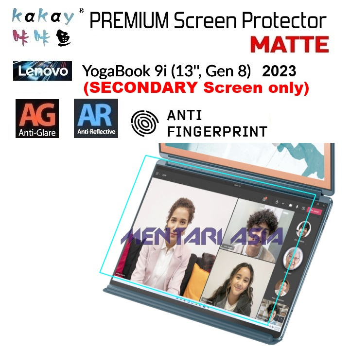 Screen Protector YOGA BOOK 9i-13 Gen-8 SECONDARY Screen - KAKAY MATTE