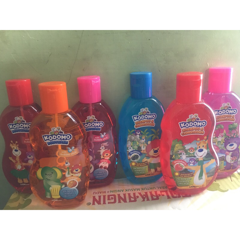 Kodomo Bodywash, kodomo shampoo&conditioner 200ml