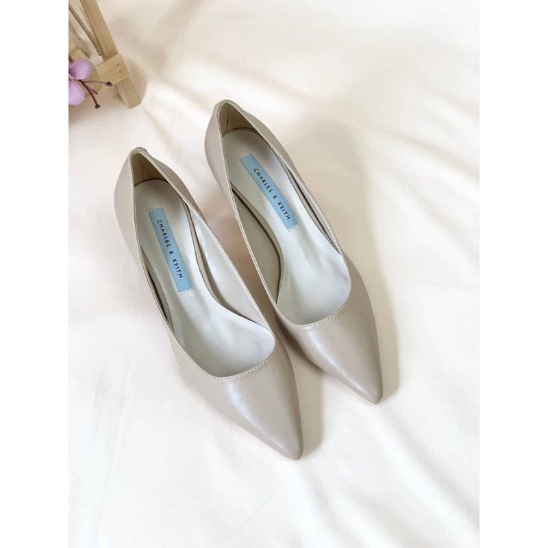 [7.7 Boombastis Sale⚡] - SEPATU WANITA CKS489 KULIT SINTETIS PUMP HEELS PREMIUM IMPORT