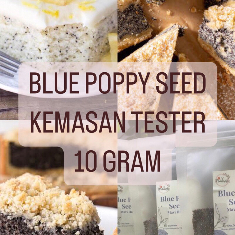 

BLUE POPPY SEED 10 gr [Tester] dessert|cake|bagel|yogurt