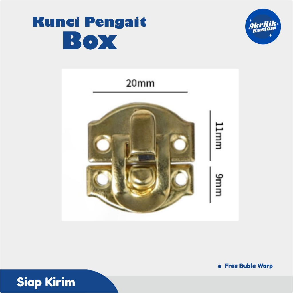 

Kunci Pengait Box | Gembok Box Kuncian Kotak Mahar Seserahan Perhiasan Gold (Tanpa Minimal Order)
