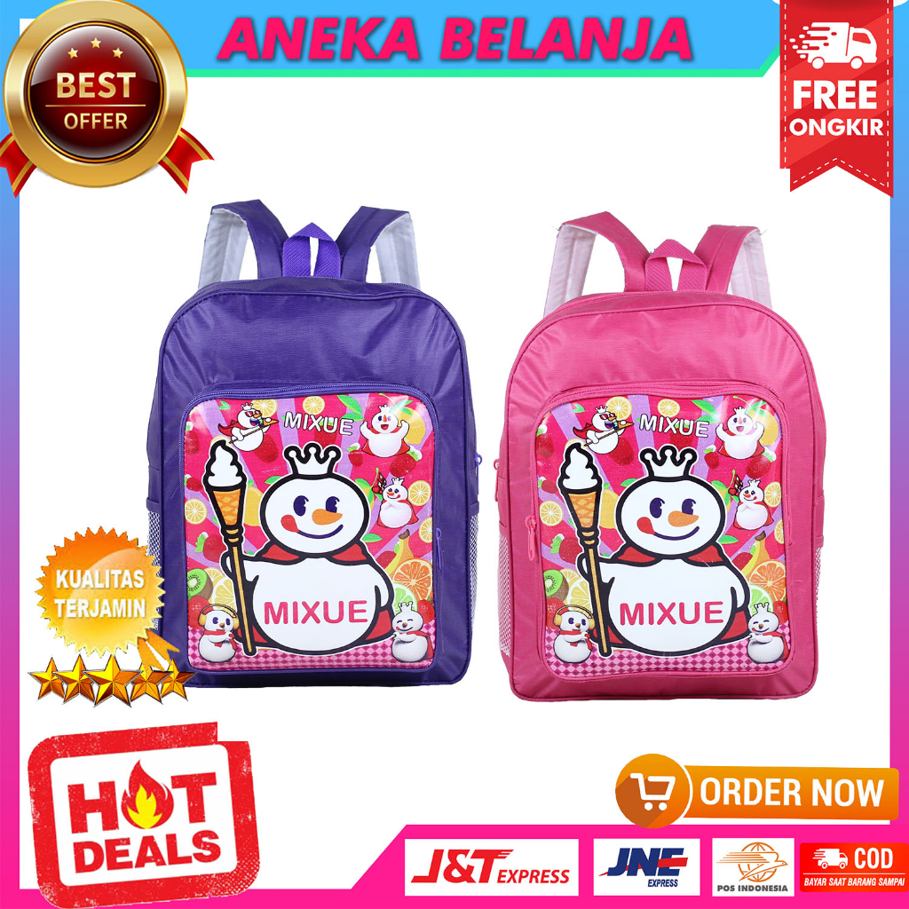 Tas Anak Little Bus Mini Keren Ransel Sekolah TK SD Paud Bagus Murah Awet