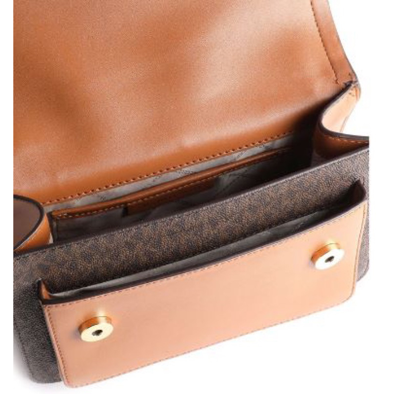 K-M Heather Crossbody Bag Canvas Brown KM 2202