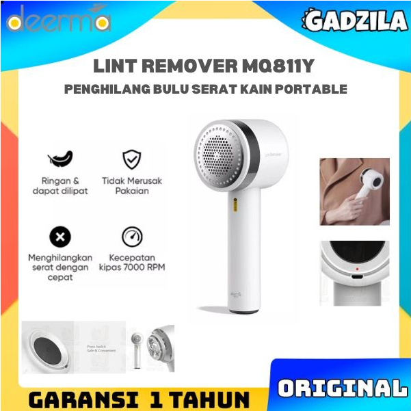 DEERMA MQ811Y LINT REMOVER WIRELESS USB CHARGE PENGHISAP SERAT BAJU