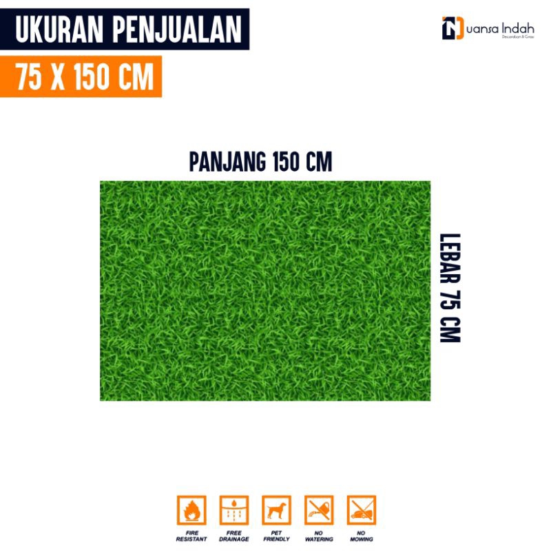 RUMPUT SINTETIS GOLF STANDAR UKURAN 75x150 CM