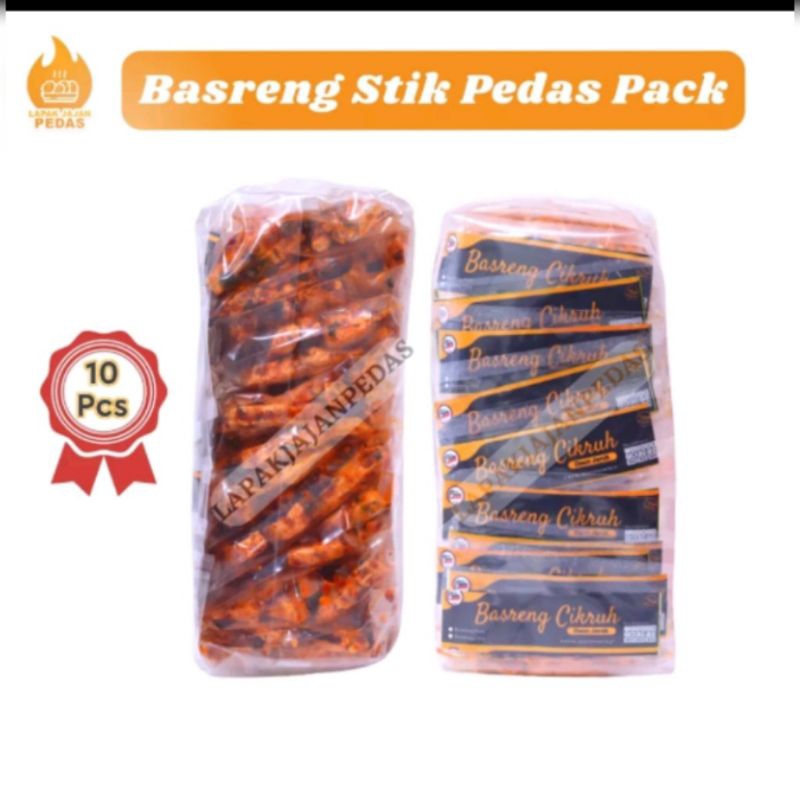 

Basreng stik pedas cikruh daun jeruk kemasan 10 pcs