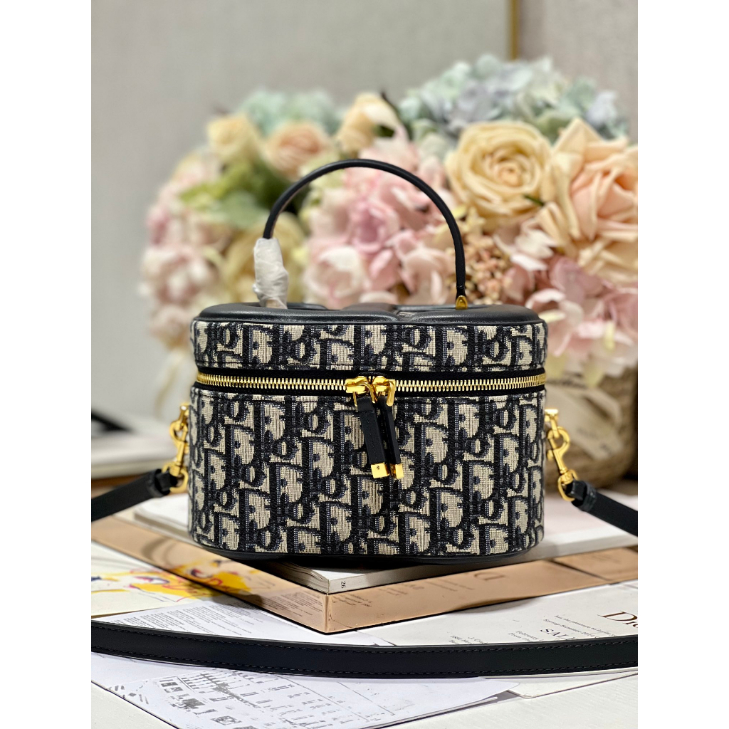 Dior New Small Blue D Makeup Box Bag