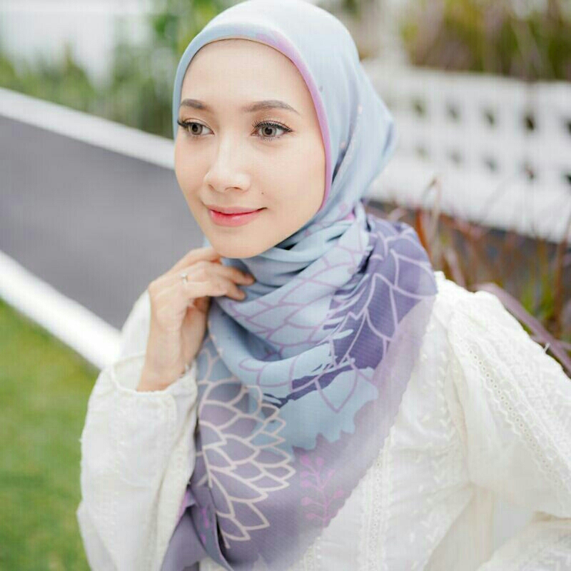 Hijab Potton 120 cm PREMIUM lasercut/ Jilbab lasercut motif Khaliqa Series