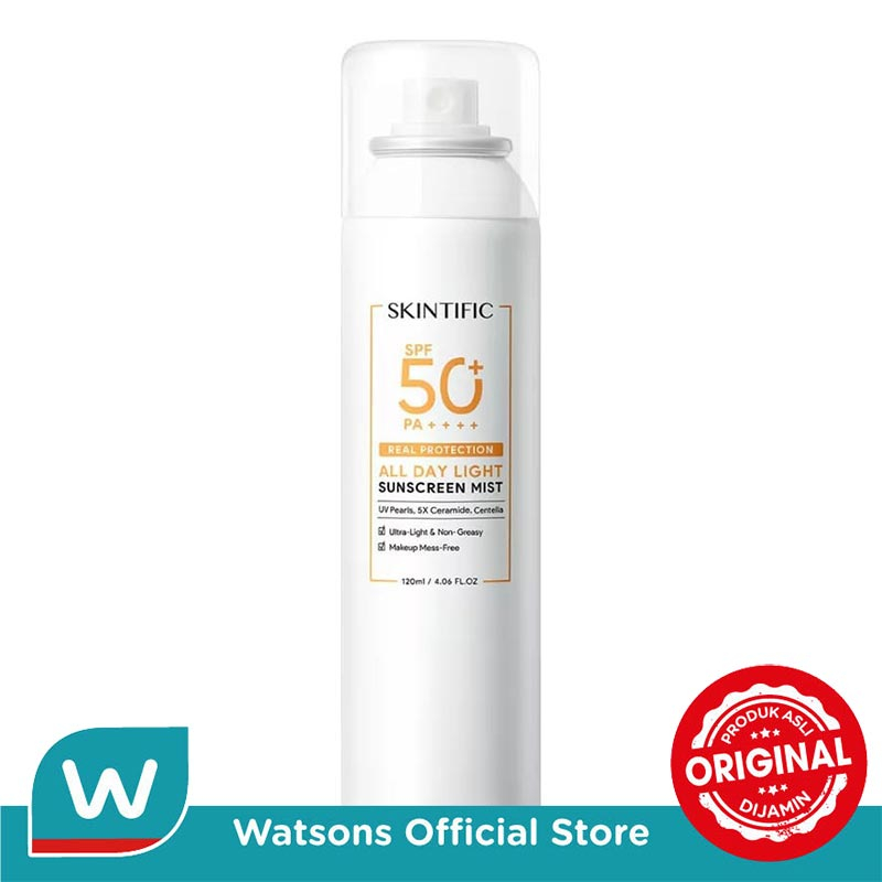 Skintific All Day Light Sunscreen Mist SPF 50 PA++++