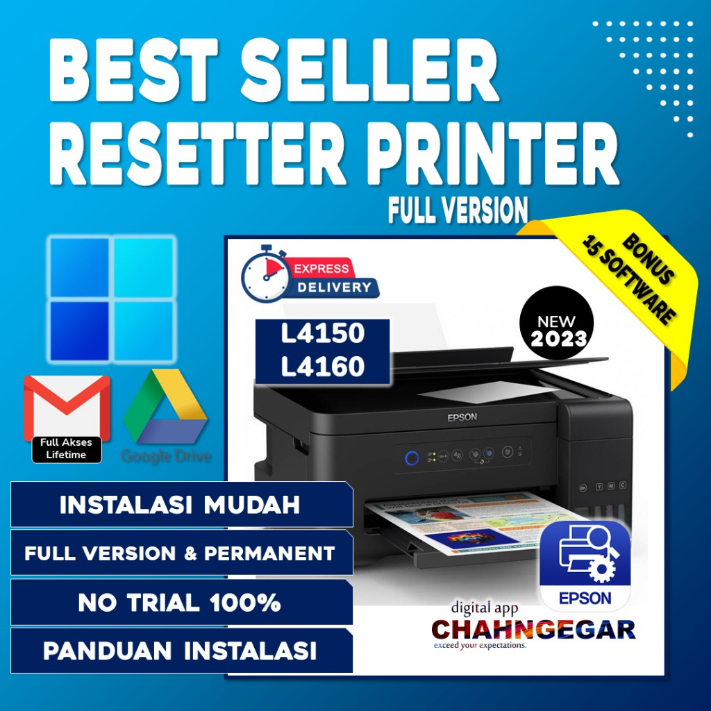 Resetter Printer Epson L4150 L4160 Software Adjustment Reset Printer