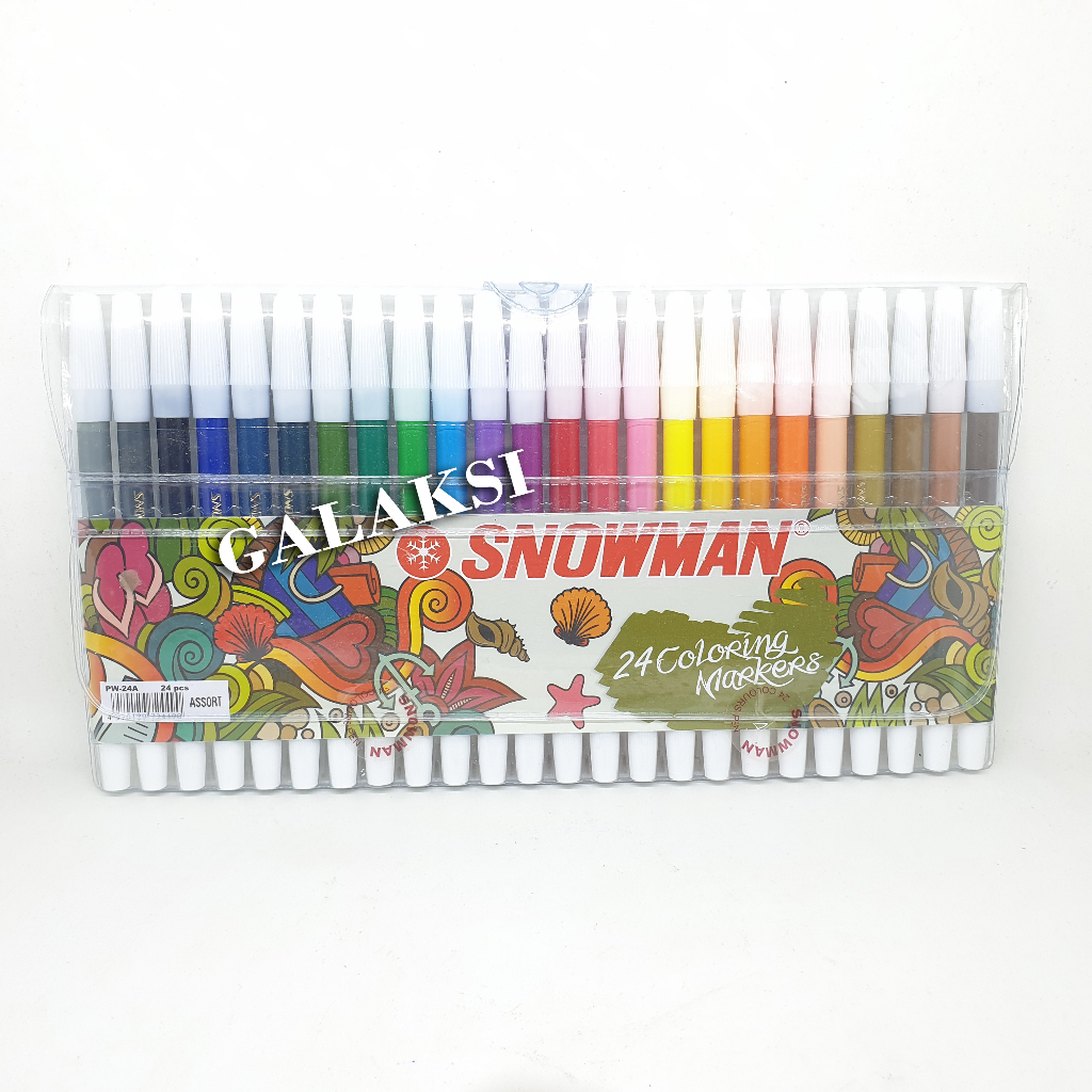 

SPIDOL SNOWMAN KECIL 24 WARNA PW-24A